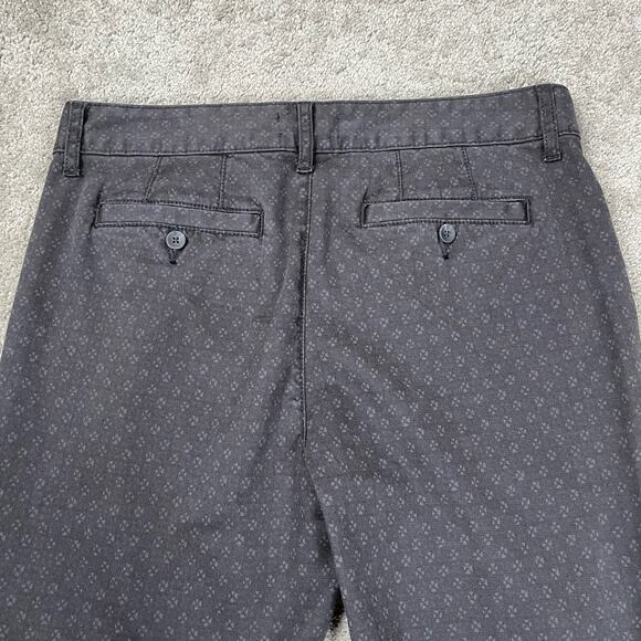 PAIGE Mens Stafford Printed Slim Fit Trouser Pant Grey Multi 31x32 Chino Stretch - Picture 12 of 15